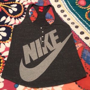 NIKE Gray Racerback Tank